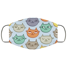 Load image into Gallery viewer, Crazy Cute Face Mask - Multi Color Cats