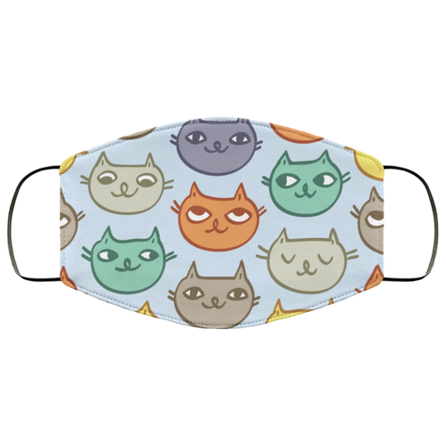 Crazy Cute Face Mask - Multi Color Cats