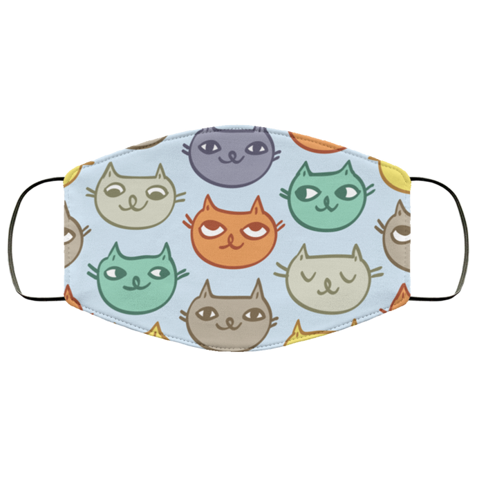 Crazy Cute Face Mask - Multi Color Cats