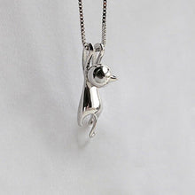 Load image into Gallery viewer, Steel Hanging Cat Pendant