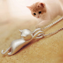 Load image into Gallery viewer, Steel Hanging Cat Pendant