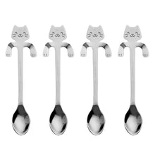 Load image into Gallery viewer, Stainless Steel Cat Teaspoon